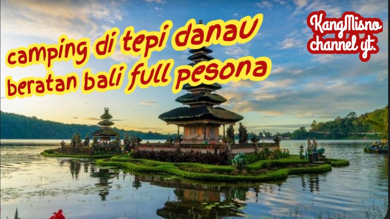 Santai di tepi danau beratan bedugul bali ,waktu  lebaran ketupat