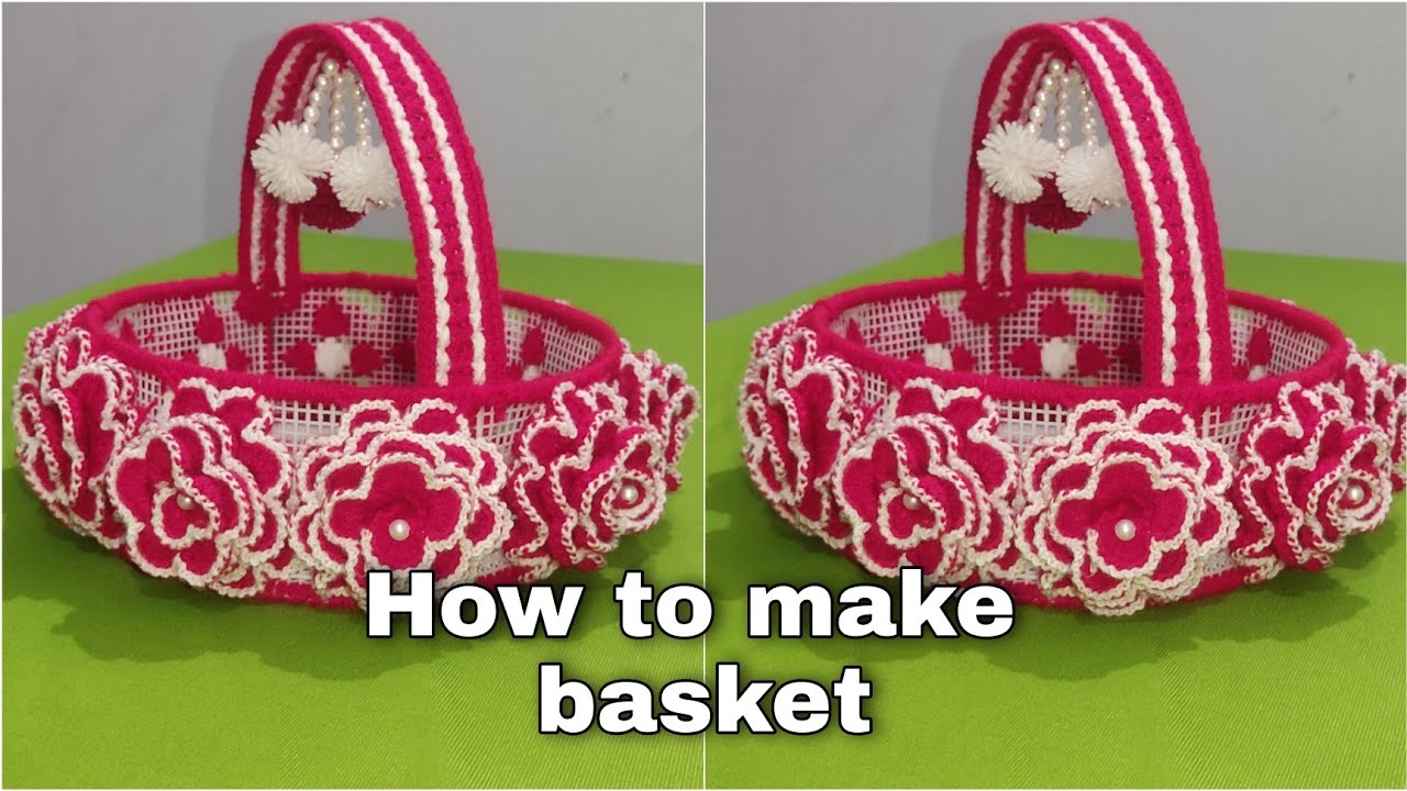 fooldali banane ka tarika| how to make plastic canvas basket| home decorations| @preety Craft