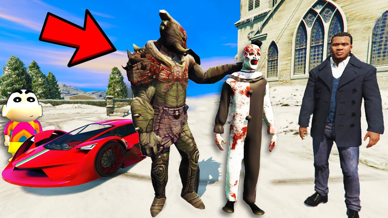 SERBIAN DANCING LADY Marry THE KURSE To Fight DEVIL ARMY in GTA 5 | SHINCHAN and CHOP