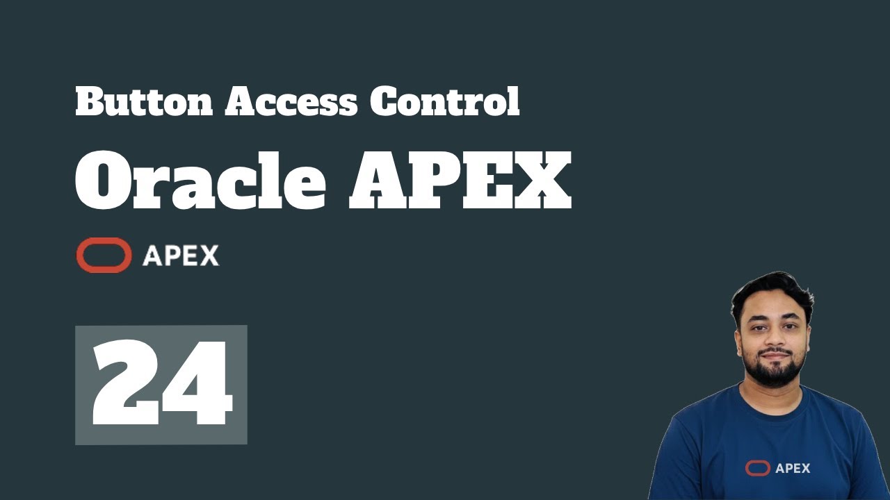 Oracle APEX - Управление доступом с помощью кнопок
