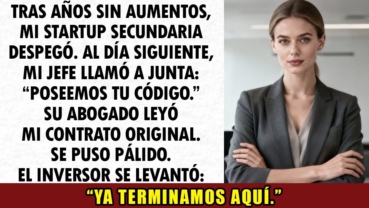 Mi jefe reclamó mi startup—Una cláusula legal lo detuvo