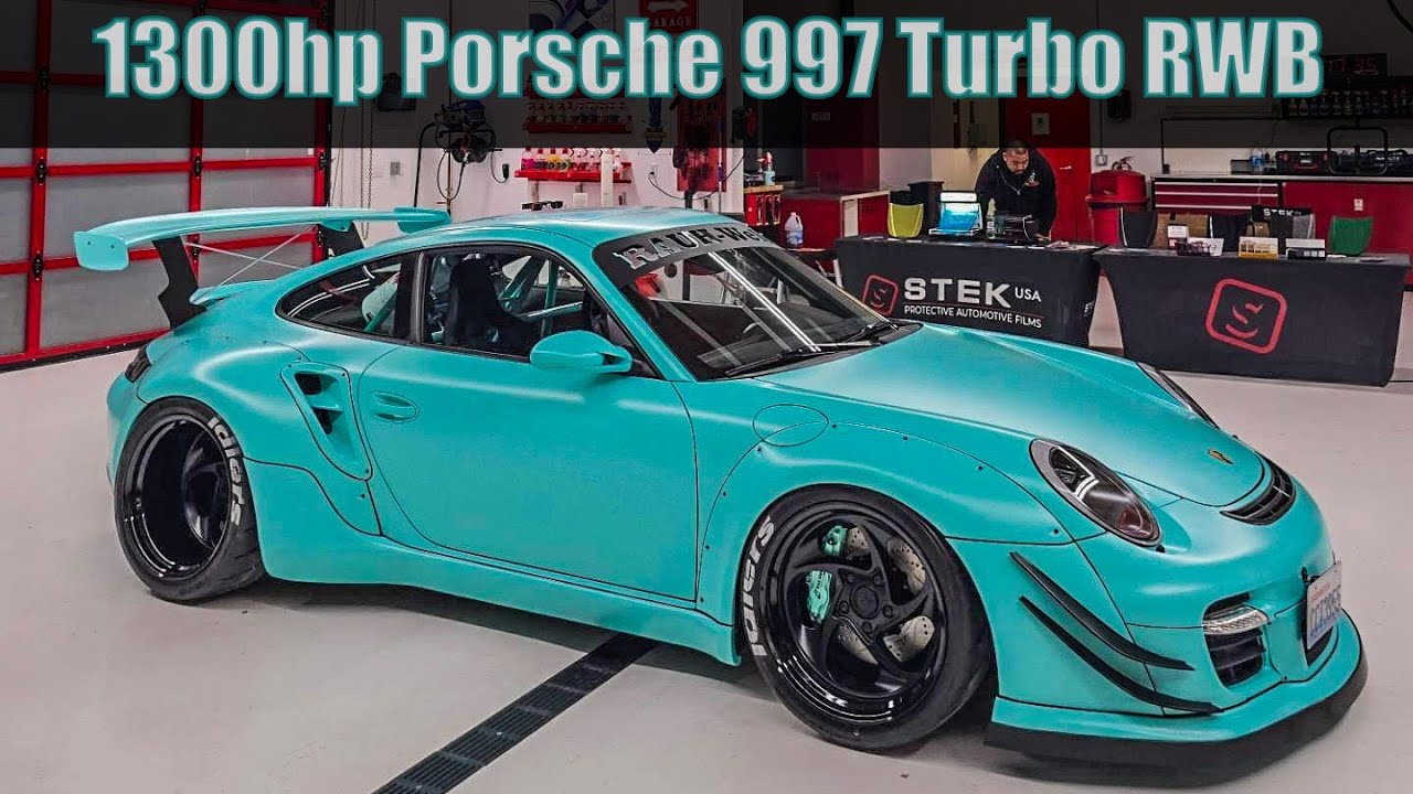 (1300hp) Porsche 997 Turbo RWB Build At Griot's Garage HQ