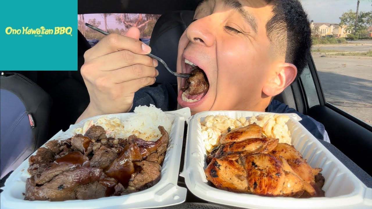 Ono ￼Hawaiian BBQ Mukbang