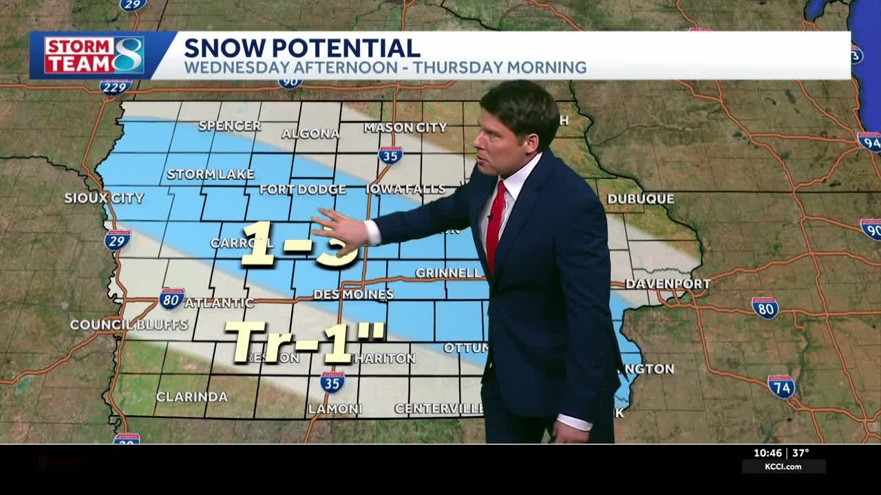Iowa weather: Tracking more snow chances later this week