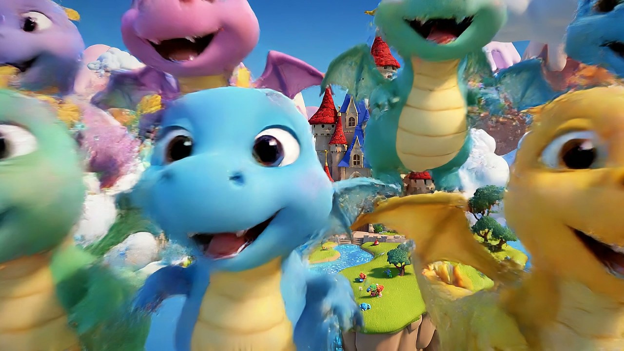 Seis Pequeños Dragones de Juguete Flap Flap Flap | Rimas de Fantasía y Dragones para Niños
