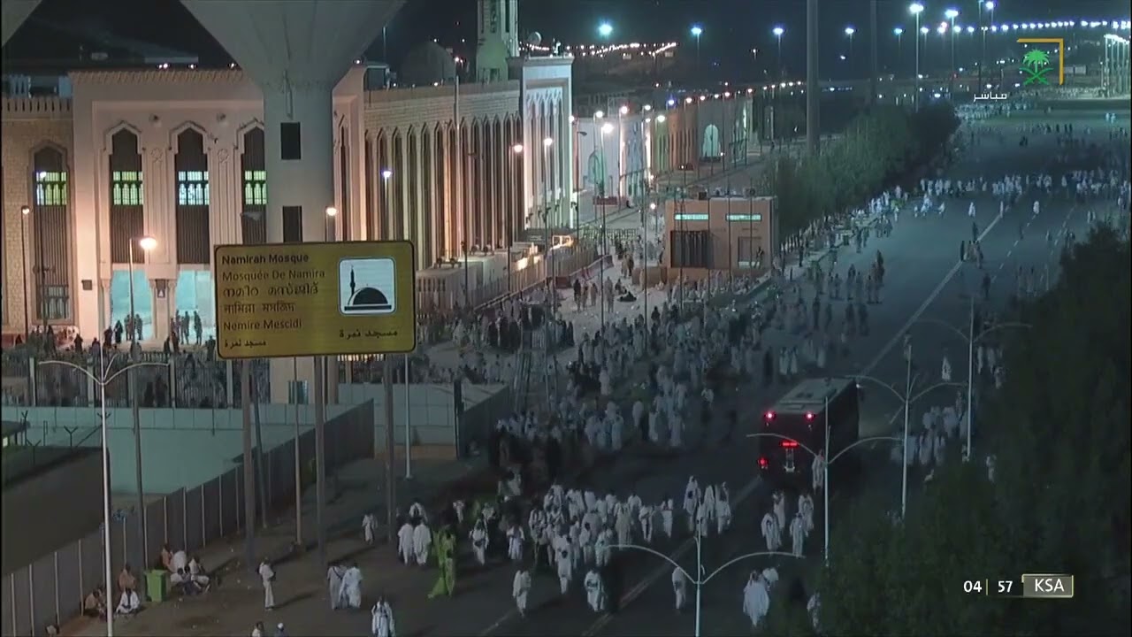 ضيوف الرحمن يتوافدون إلى مشعر عرفات بعد صلاة الفجر 9 ذو الحجة 1443هـ