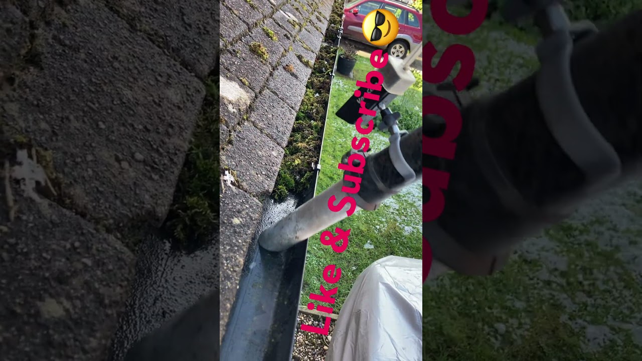 Gutter Moss Cleaning #guttercleaning #satisfying #asmr