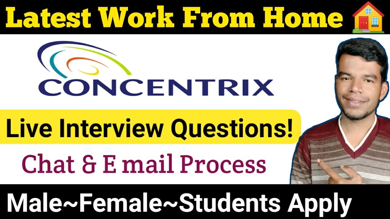 Concentrix Work At Home | Chat Support Jobs | Online Jobs At Home | Bpo Jobs Work From Home