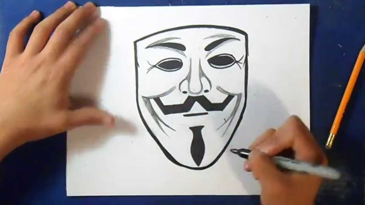 Como desenhar anonymous