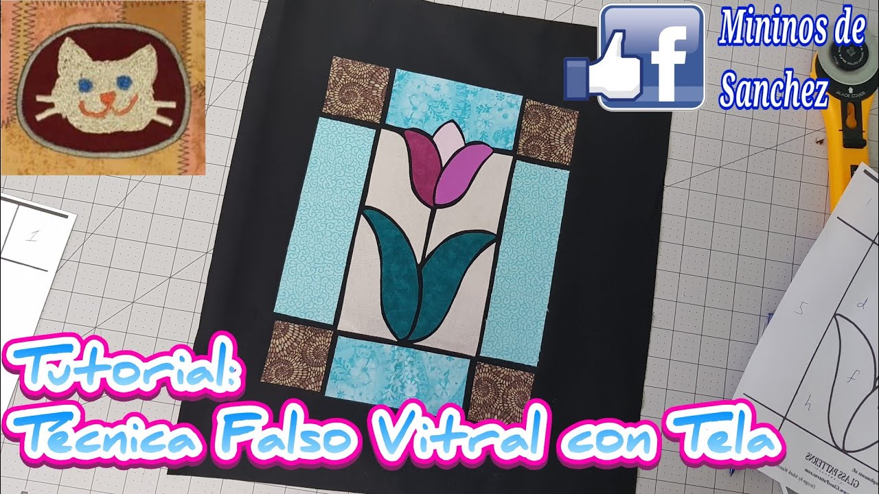 Técnica Falso Vitral en Quilting