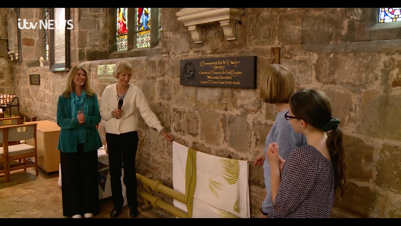 🚂 📰 ⛪ The Rev. W. Awdry Kings Norton Plaque | ITV News Anglia | 11th October 2021 ⛪ 📰 🚂