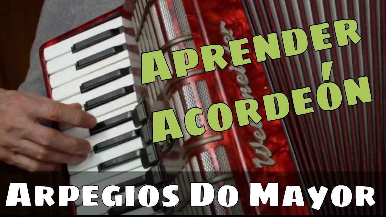 TUTORIAL ACORDEON CLASE 29 - Arpegios para la mano derecha: Pequeña pieza en Do Mayor