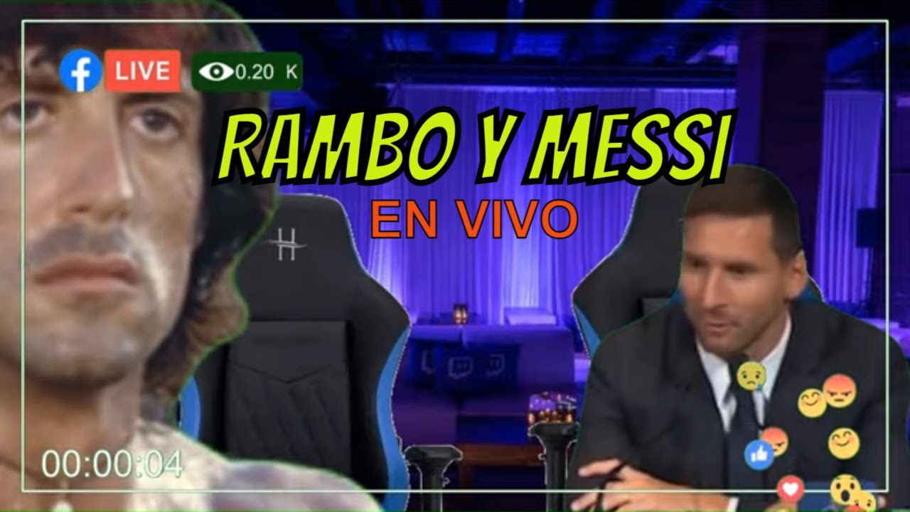 RAMBO Y MESSI HACEN UN VIVO 🤣🤣🤣🤣🤣🤣🤣🤣