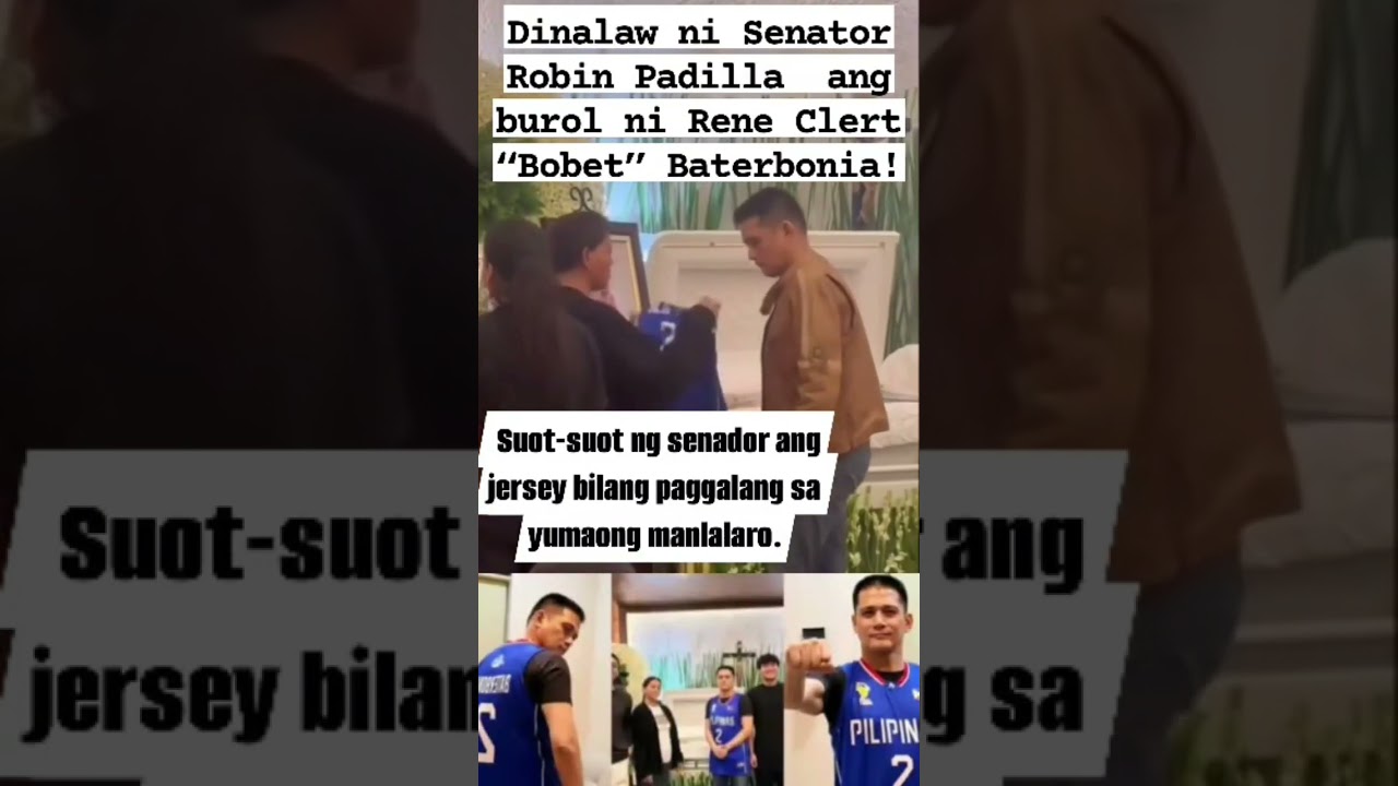 Dinalaw ni Senator Robin Padilla  ang burol ni Rene Clert &ldquo;Bobet&rdquo; Baterbonia❣️ #shorts