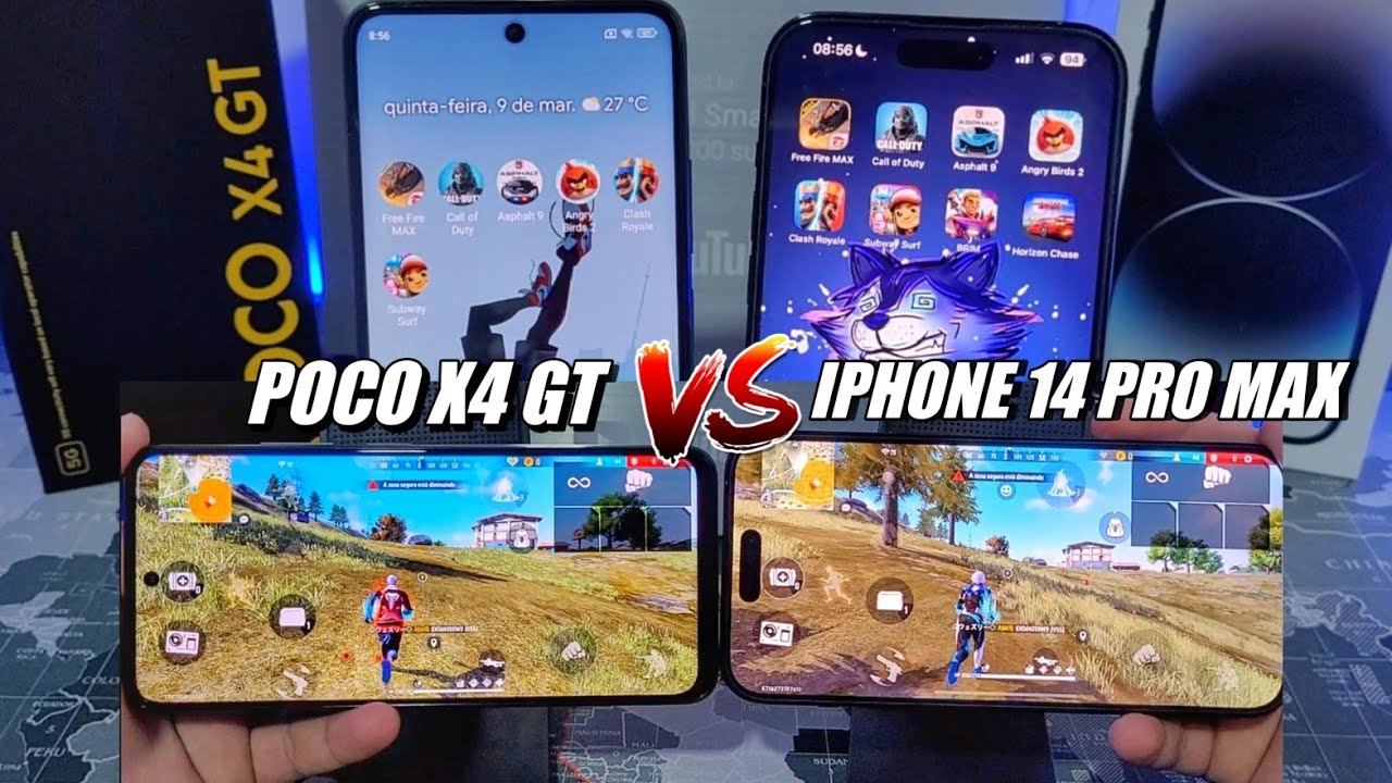 IPHONE 14 PRO MAX VS POCO X4 GT SPEED TEST