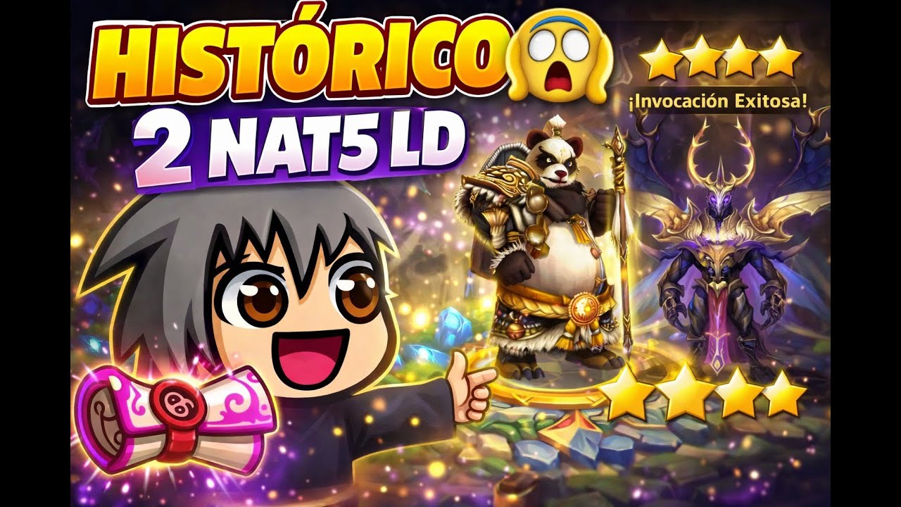 HISTÓRICO 😱 Me salieron 2 Nat5 en pergaminos Luz y Dark | Summoners War