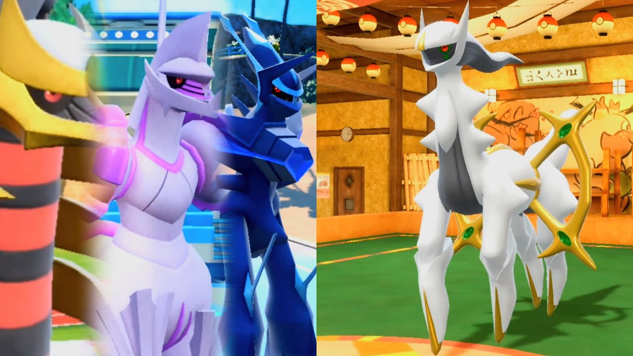 Pokémon Scarlet & Violet: Arceus Vs Dialga, Palkia Origin Form & Giratina + Stellar/Stats