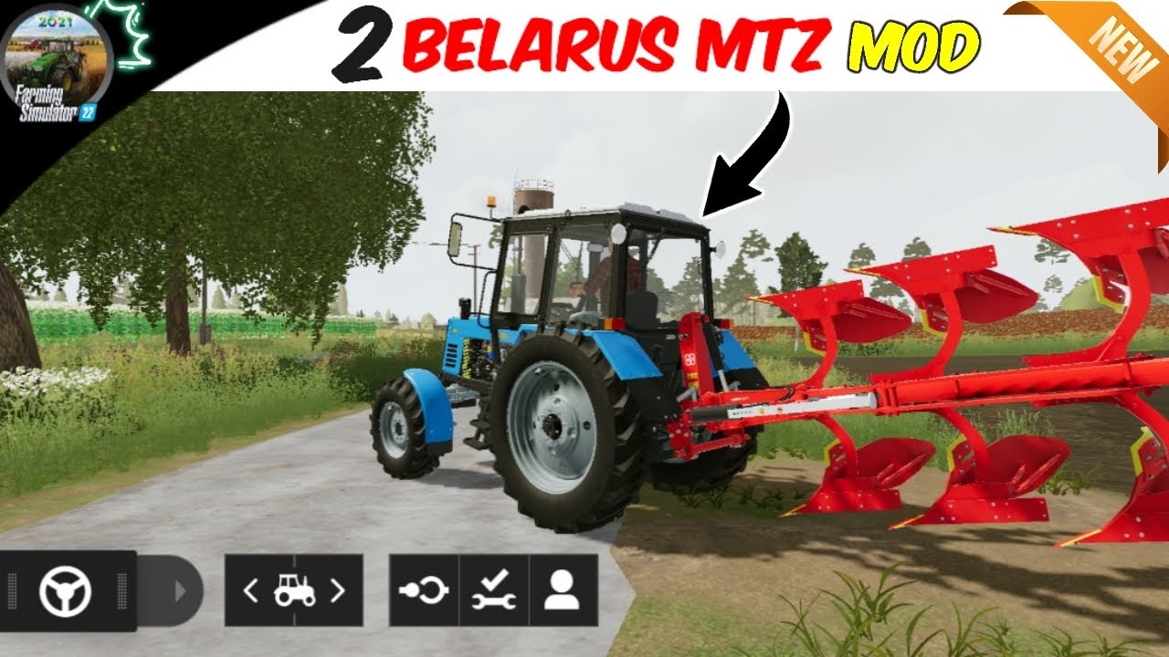 FS20‼️ 2 Belarus Tractor + Plows Mods 🌿 Russian Map 🌟