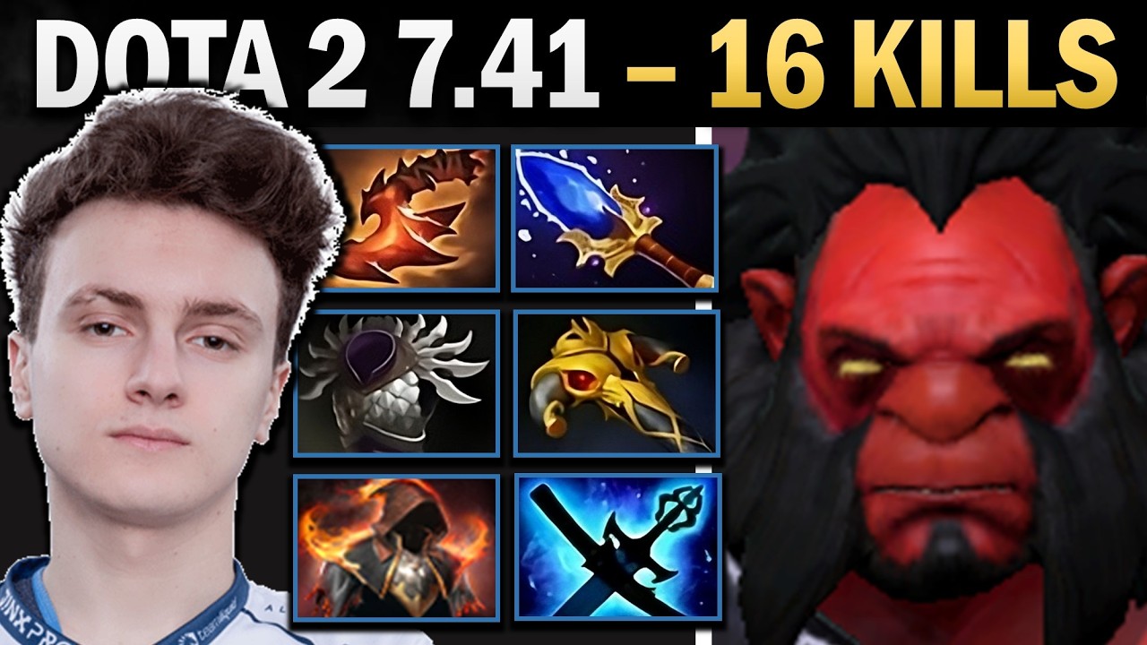 Axe Dota 2 7.41 with Aghanims and Yasha Kaya - Dota 2 Gameplay