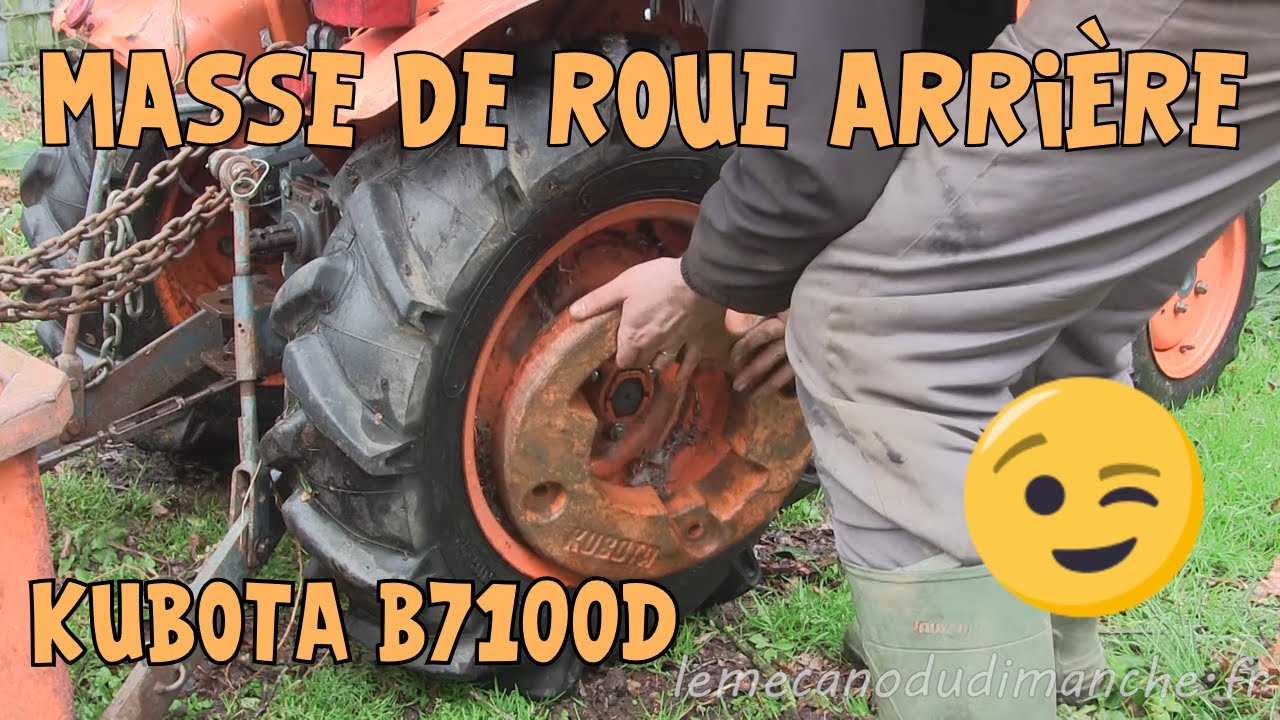 Kubota B7100D #01 Masses de roues AR