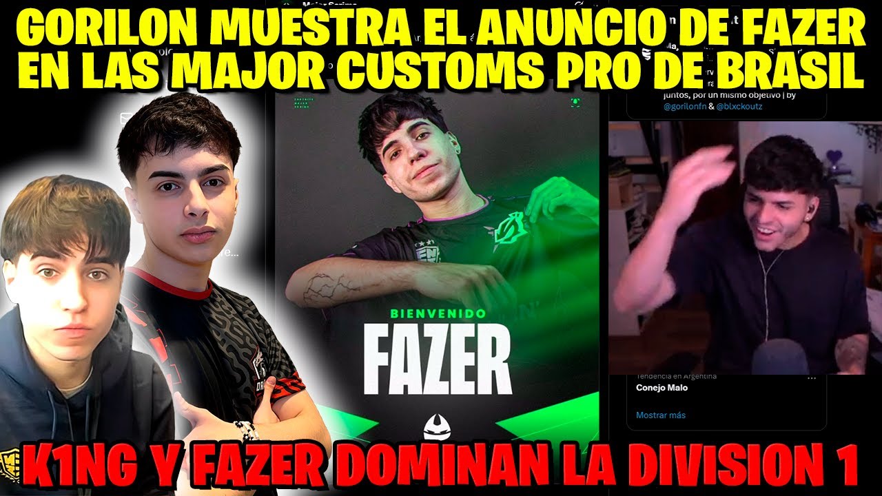Gorilon объявляет о переходе в FAZER на Las Major Customs Pros | K1NG и FAZER доминируют в первом...