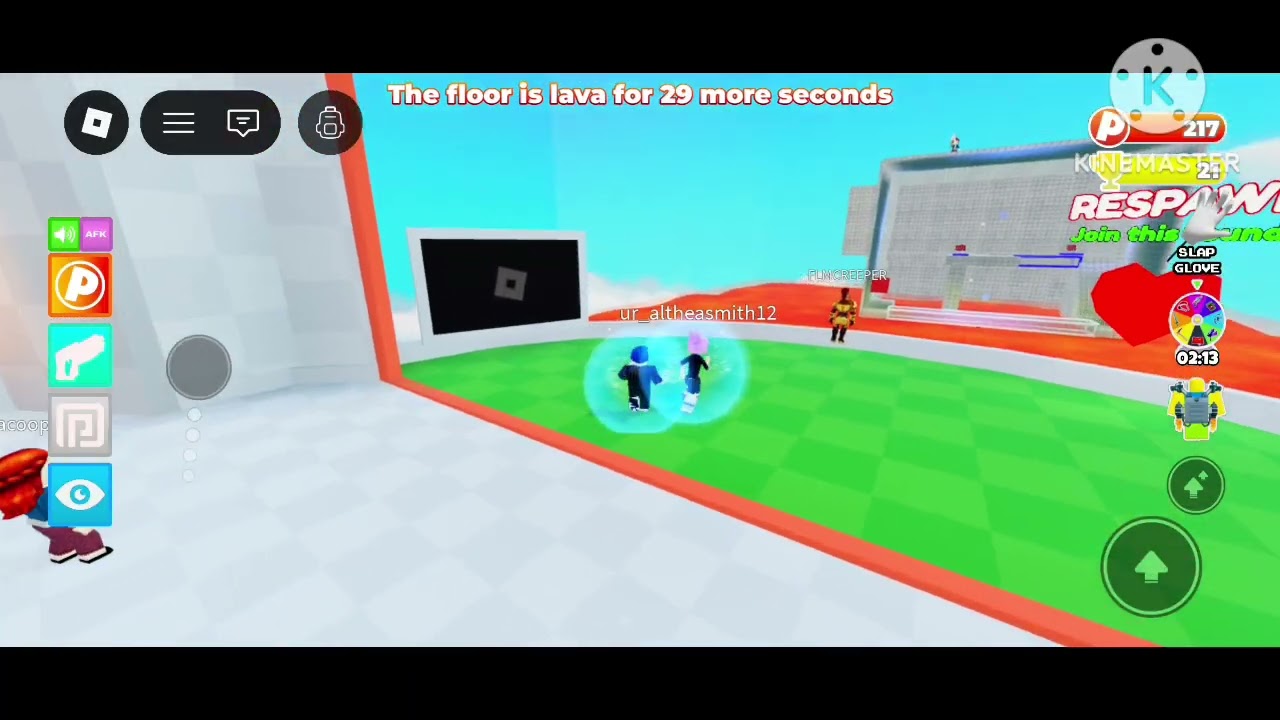 The floor is lava in roblox 