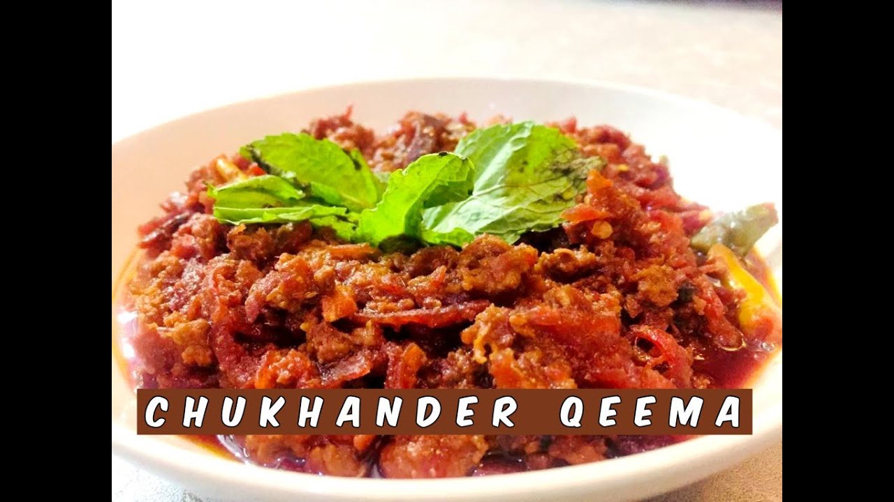 Chuqhander Qeema - Beetroot with Minced Meat | Nanna's Kitchen
