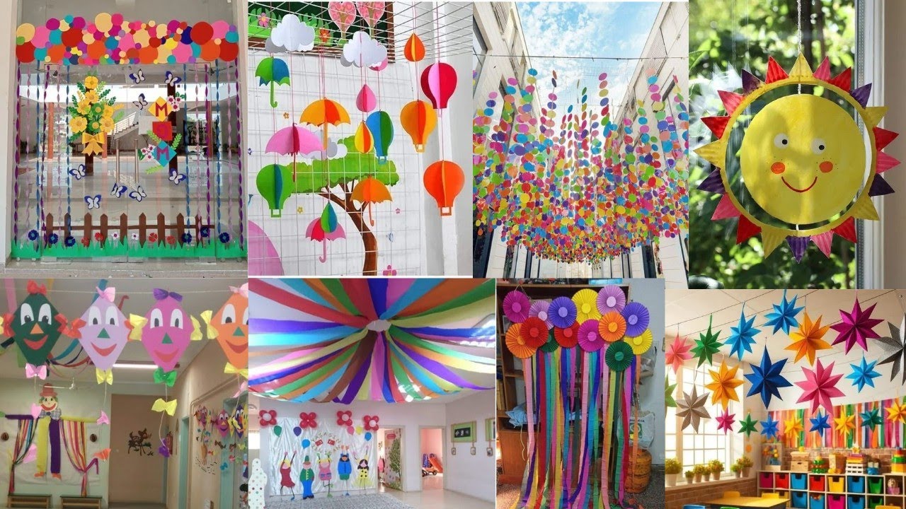 Wall hanging craft ideas for school/Roof hanging craft ideas/Ceiling hanging craft/Paper wall crafts
