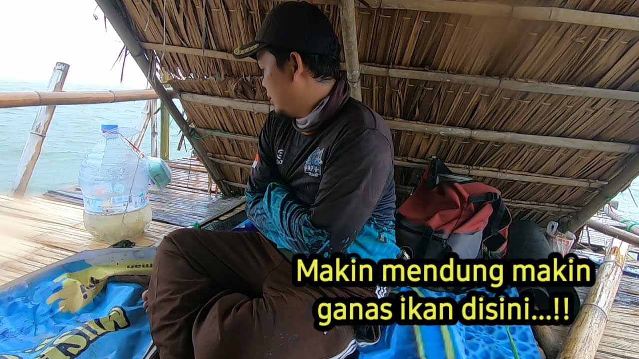 Mantap..!! Badai hujan berlalu ikan makin ganas || pulau cangkir