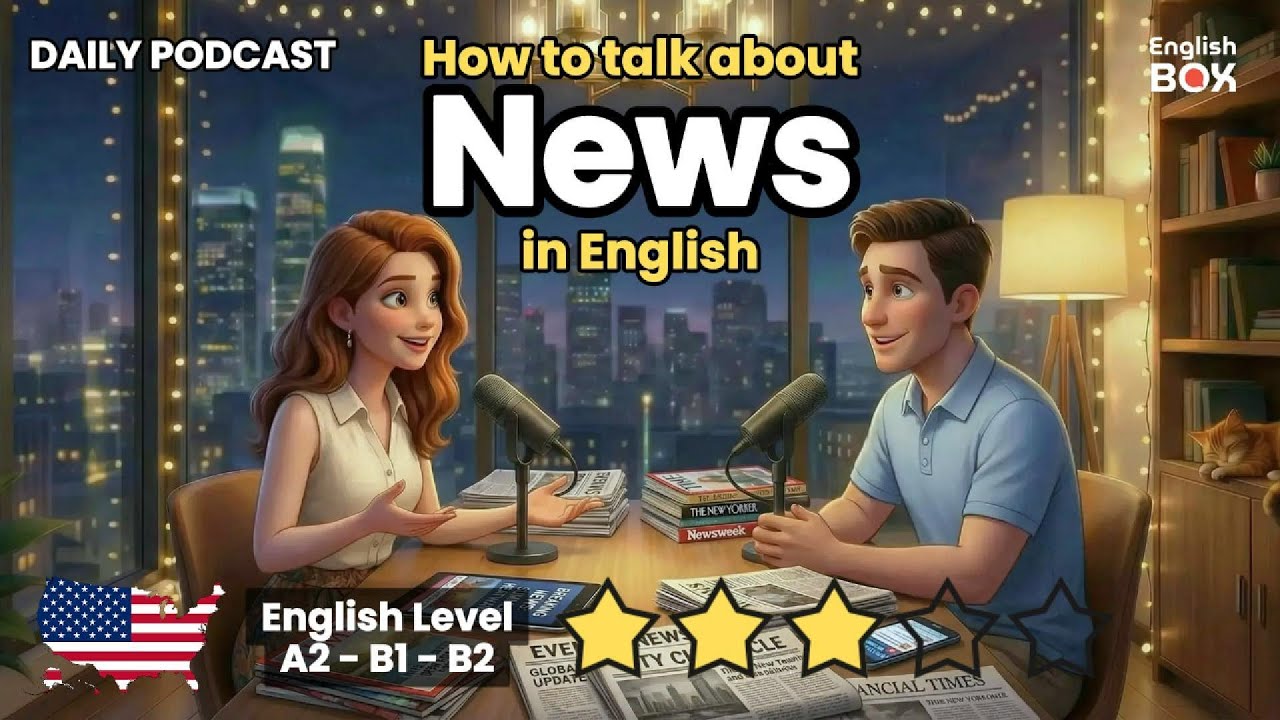 How to Talk about NEWS in English | Easy Listening & Speaking Practice