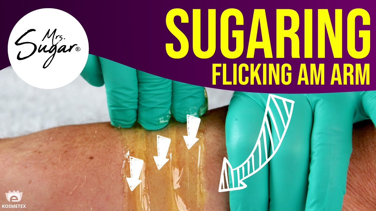 Haarentfernung an Arm und Handrücken mit Zuckerpaste | Sugaring einfach erklärt mit Flickingsystem