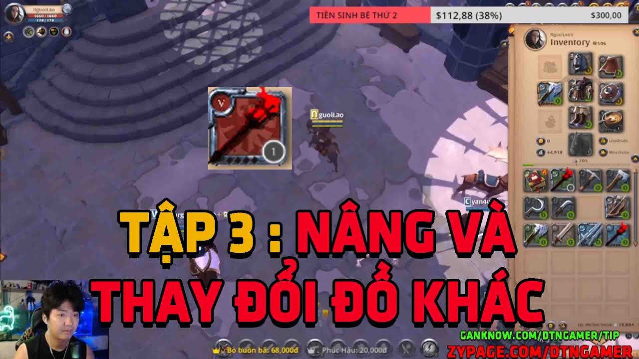Chơi Albion Online Chill Day 3 : Cách Nâng Và Đổi Vũ Khí