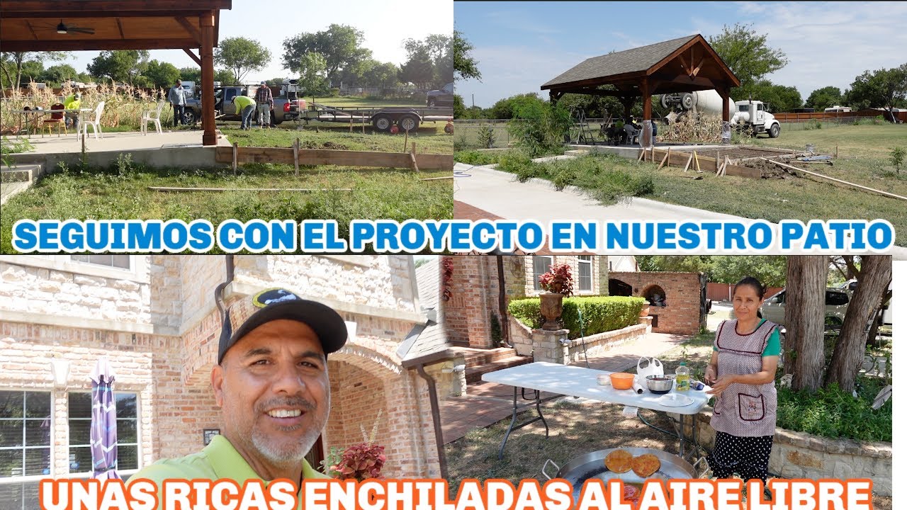 SIGUE EL TRABAJO EN NUESTRO PATIO| NOS FALTA INSTALAR LA COCINA| COCINAMOS AL AIRE LIBRE.