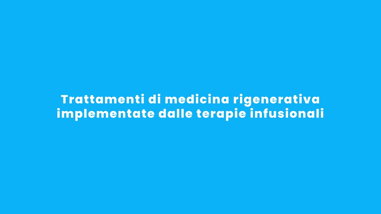 Trattamenti di Medicina Rigenerativa nelle patologie artrosiche e nelle tendinipatie croniche