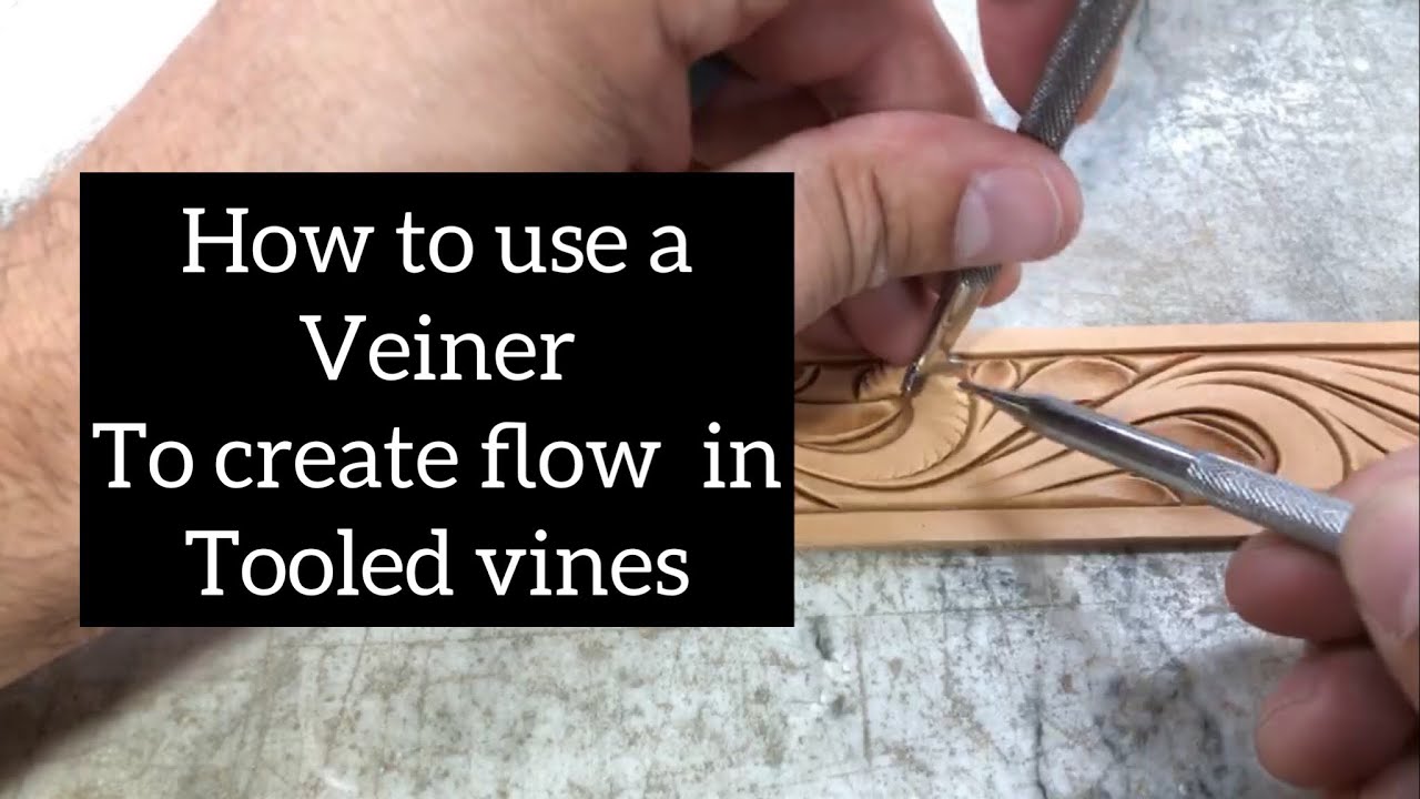How to use a veiner to create flow when tooling vines