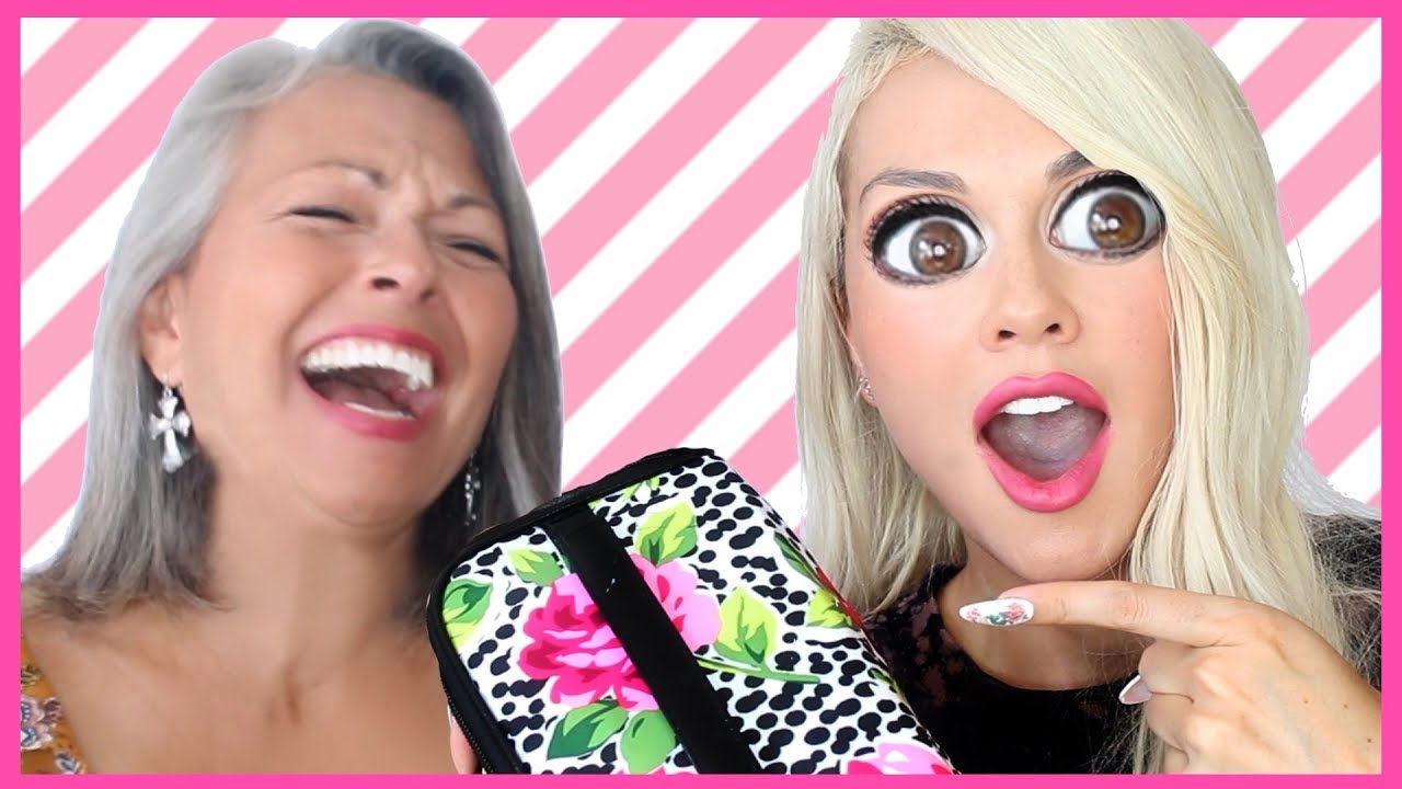 FULL FACE USING ONLY MY MOM'S MAKEUP