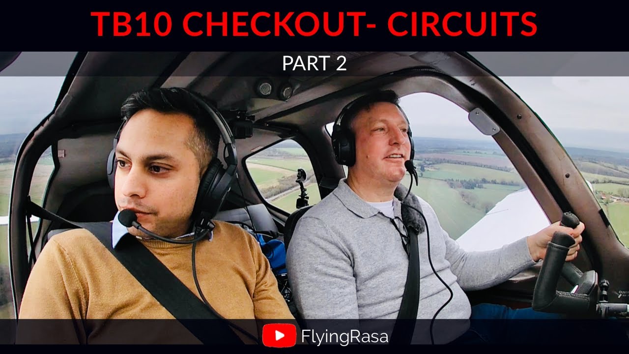 Teaching a student how to land a TB10 | Glide Approach | EFATO | Flapless | 12 Landings- 14 Circuits
