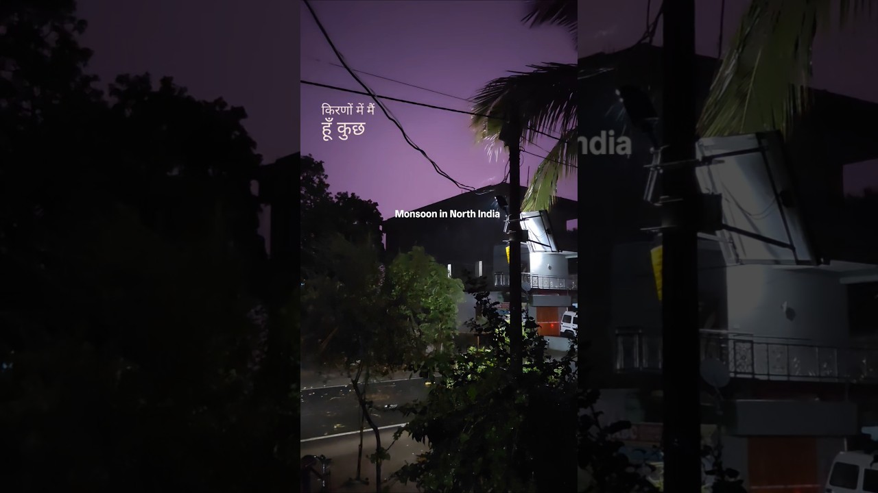Monsoon in North India ⛈️🌧️☔ #shorts #monsoon #shortsfeed #trending  #travel