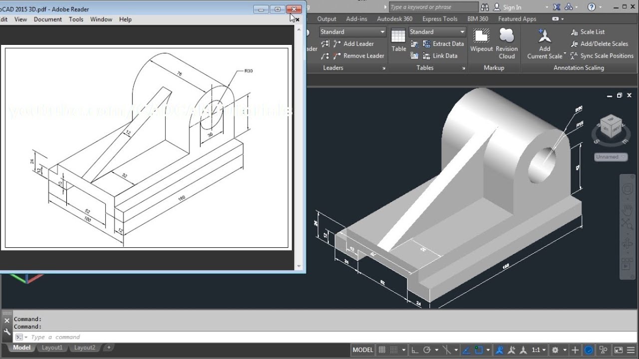 Учебное пособие по AutoCAD 2015 3D для начинающих