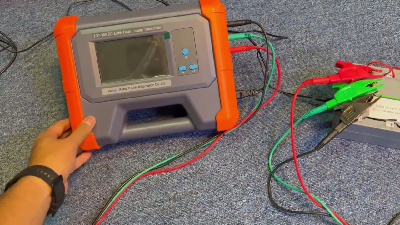 DC Earth Fault Location or Battery ground fault location Demonstration and training