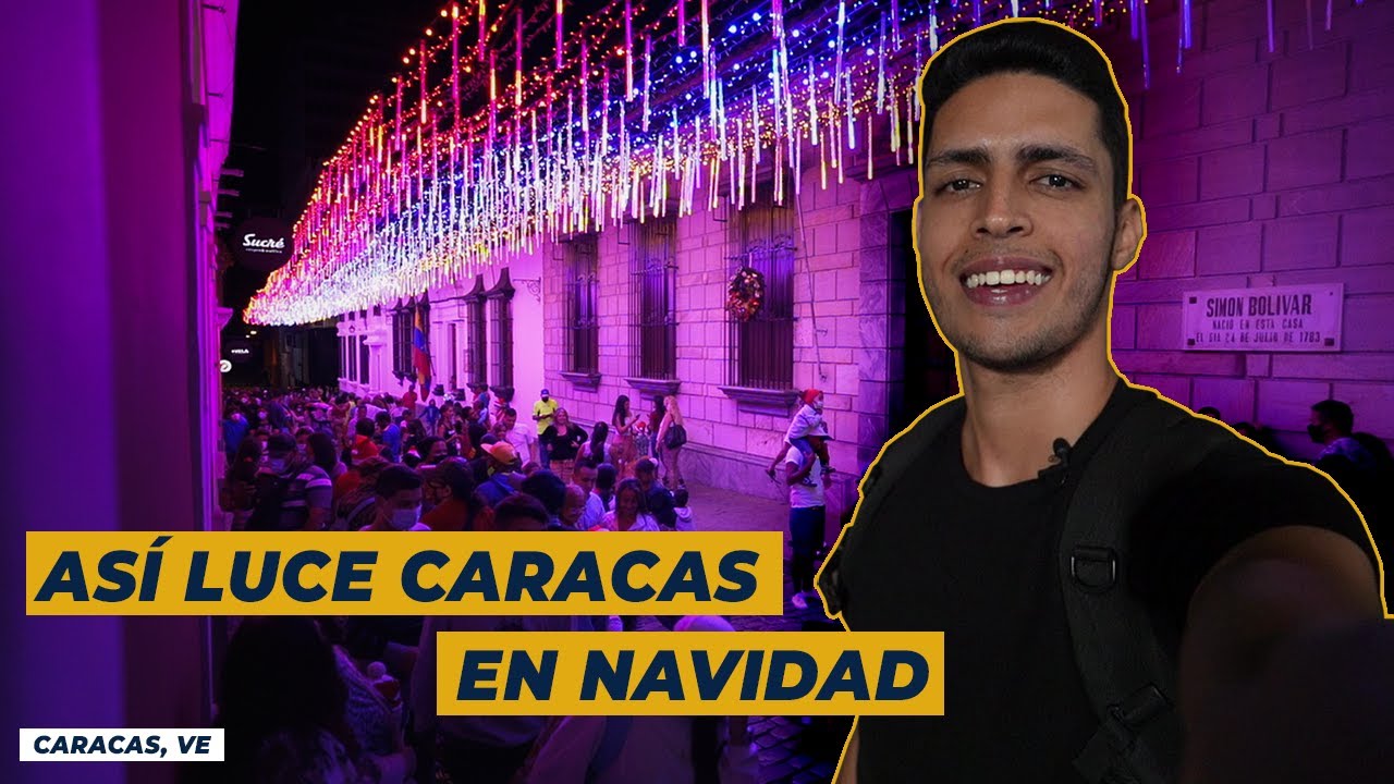 Así está decorada CARACAS en NAVIDAD!