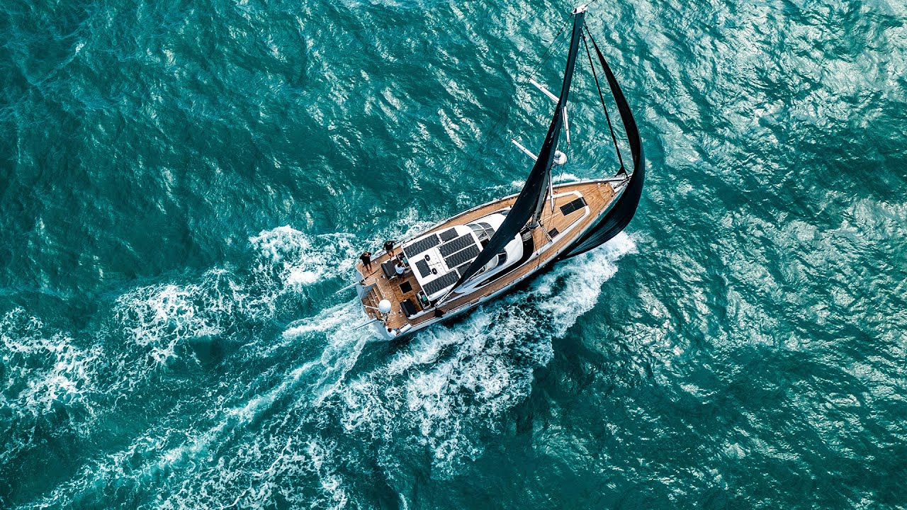 Hylas 57 Sailboat Yacht Walkthrough 2022 - 410 Films Drone and Video Walkthrough