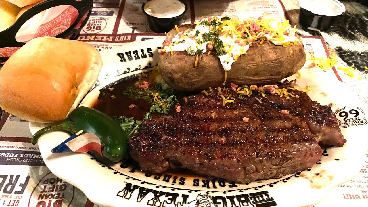 Дальнобой по США. Ужин в ресторане Big Texan, штат Техас.Очень вкусный Стейк 🥩