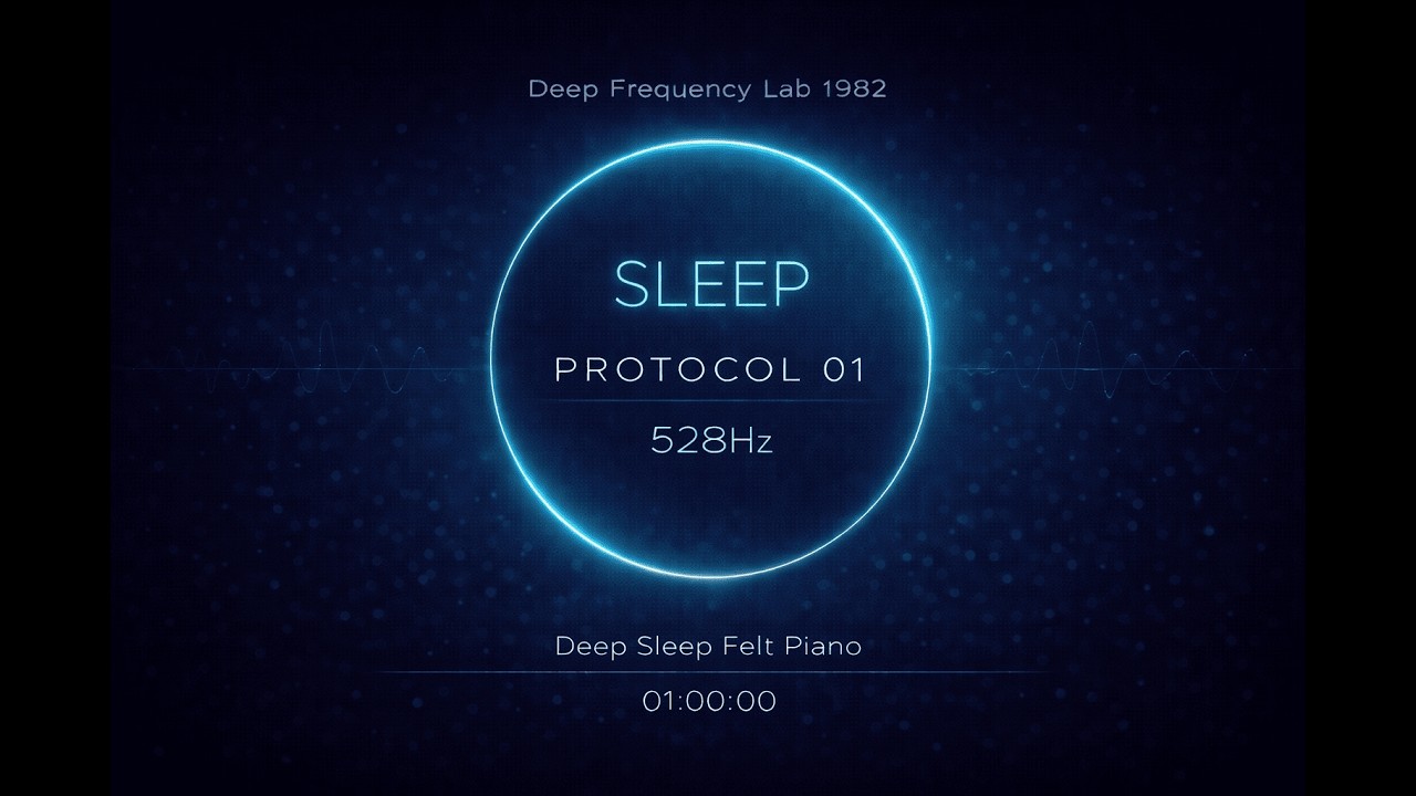528Hz Felt Piano – Deep Quiet Within | Midnight Healing Music for Deep Sleep (1 Hour)