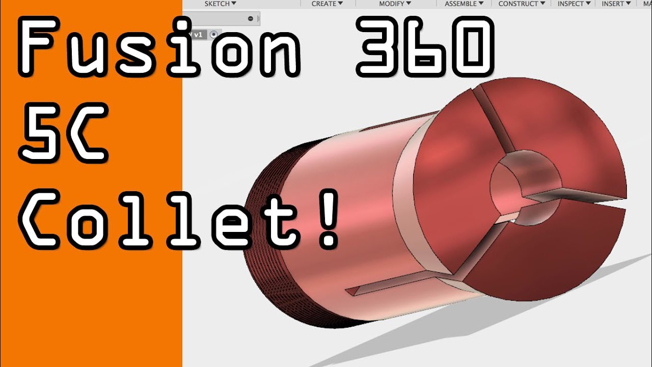 Fusion 360 Hardinge 5C Collet CAD Tutorial!  FF43