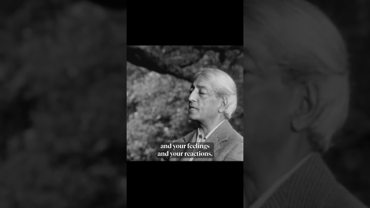 Observe without choice | Krishnamurti