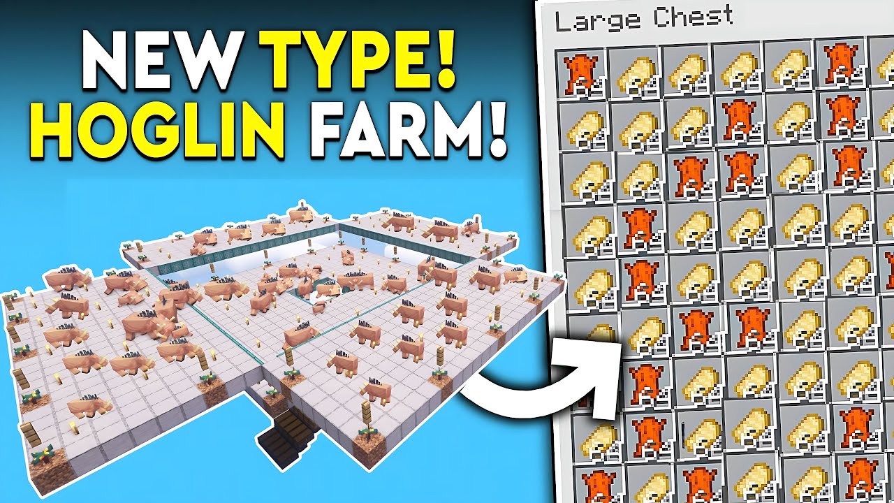 Minecraft New Hoglin Farm in 1.21 - BEST! - 220,000+ P/HR!