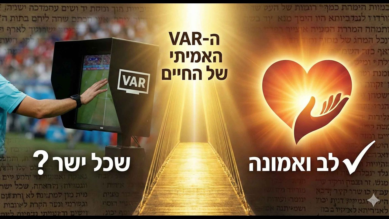 מעבר לשכל הישר: למה הלב והאמונה הם ה-VAR האמיתי של החיים?
