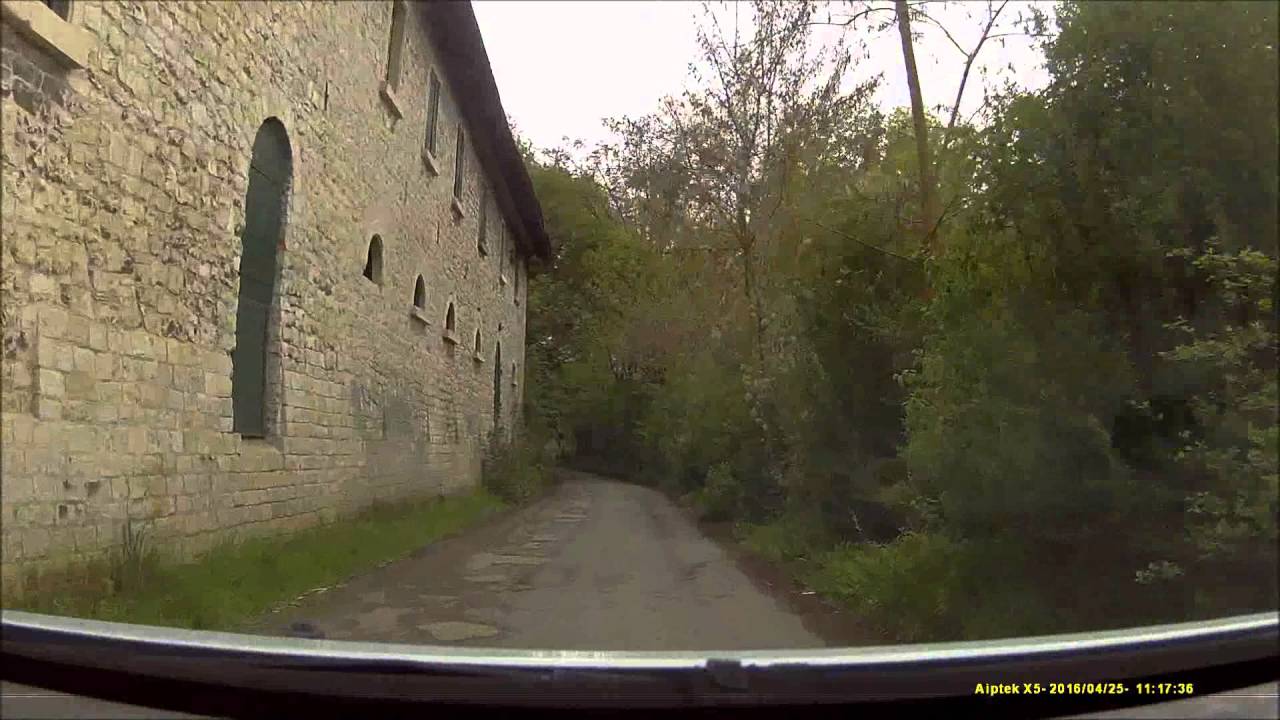 Autofahrt im Ried/GG:  Trebur ---:--- Rhein (Steindamm)
