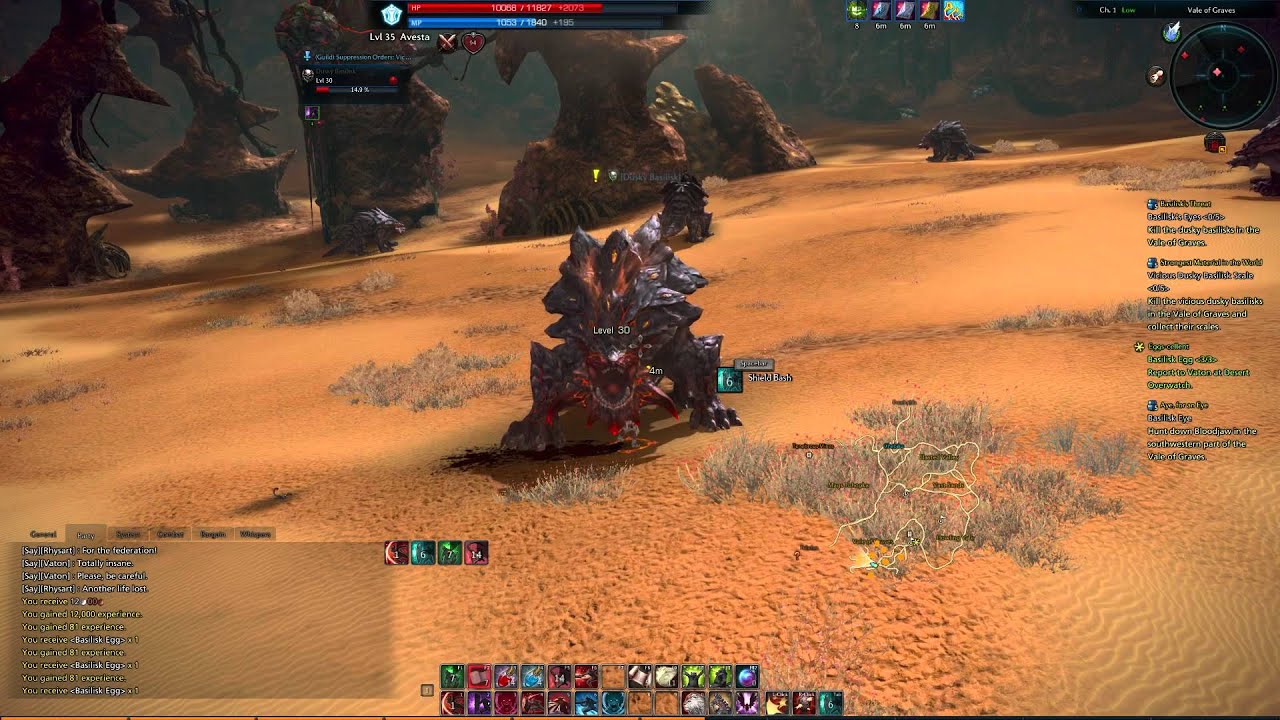 TERA Online LV30 Basilisk Solo